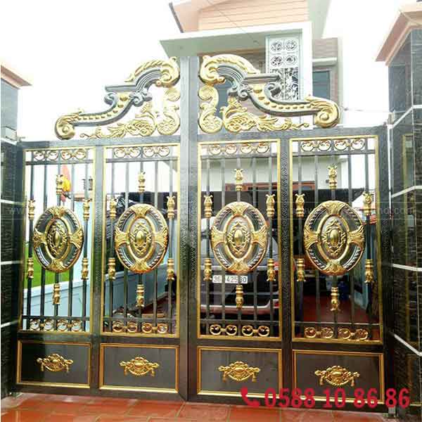 Bông gang trang trí cửa cổng biệt thự