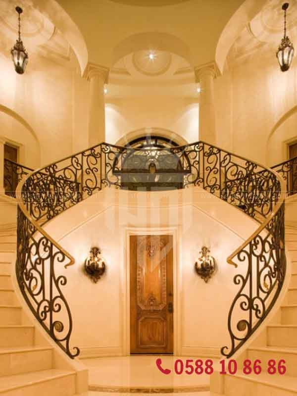 Cầu thang sắt nghệ thuật cổ điển 