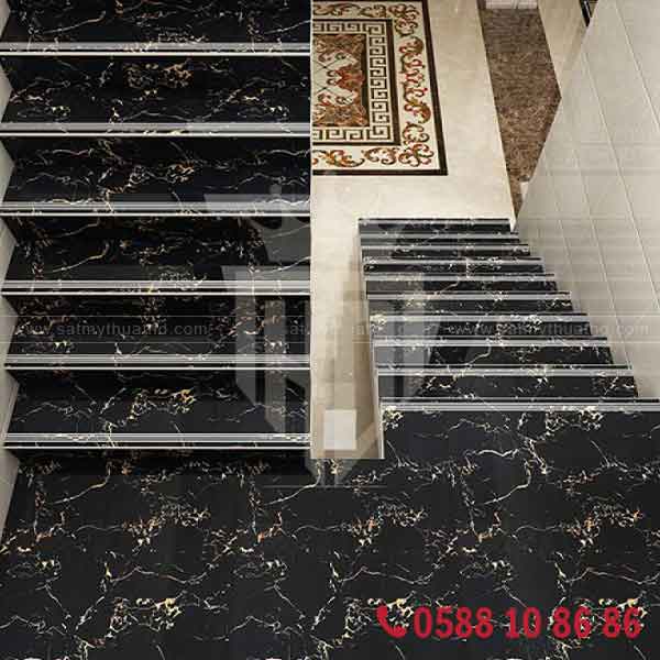 Cầu thang bê tổng ốp đá cẩm 