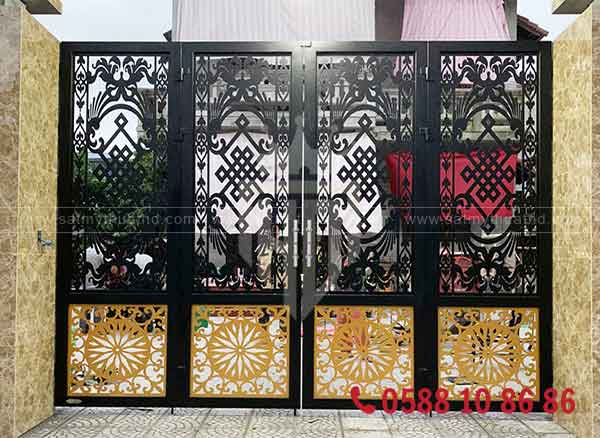 Mẫu cửa CNC hoa văn 3D, tạo chiều sâu không gian