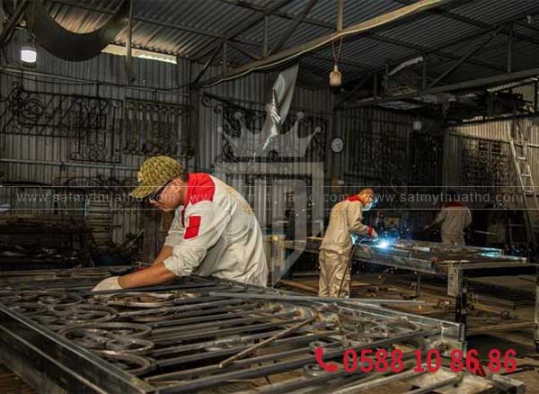 Gia công lan can sắt mỹ thuật CNC