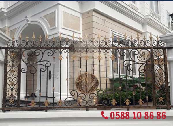Hàng rào sắt mỹ thuật thiết kế đẹp, bền