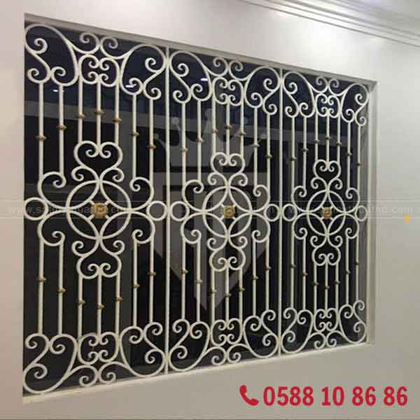 Hoa sắt cửa sổ nghệ thuật kiểu cổ điển