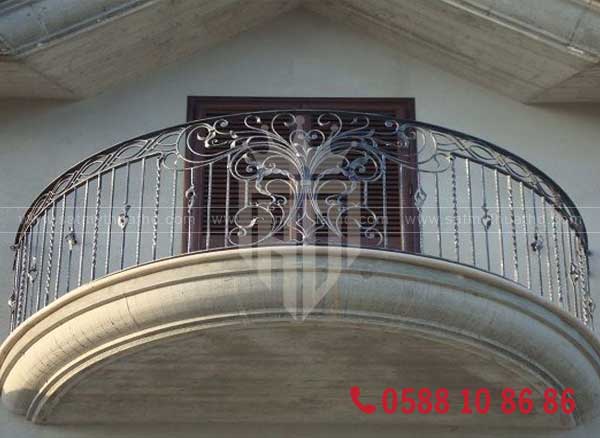 Lan can sắt tròn đơn giản tinh tế