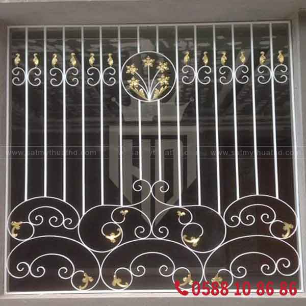 Mẫu cửa sổ sắt mỹ thuật tối giản, tinh tế