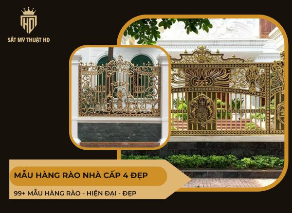 Mẫu hàng rào nhà cấp 4