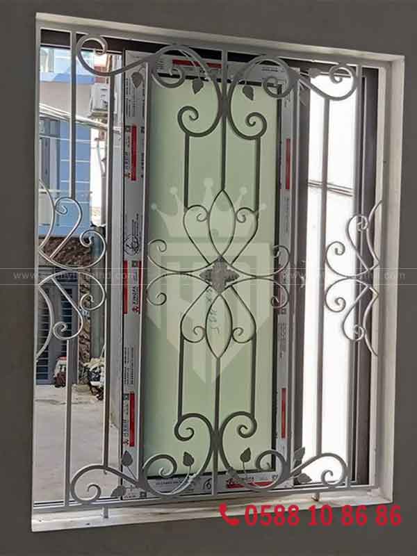Mẫu hoa sắt cửa sổ mỹ thuật đơn giản và tinh tế