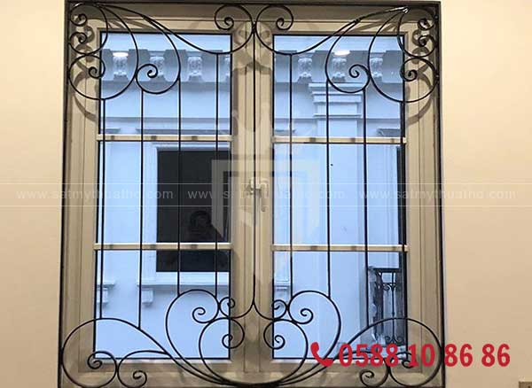 Mẫu cửa sổ sắt mỹ thuật phong cách cổ điển