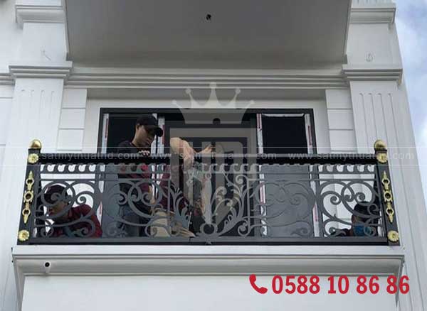 Thi công lan can sắt mỹ thuật tại khách sạn