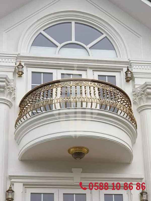 Sản phẩm lan can sắt tròn hoàn thiện