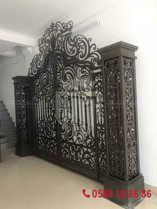 Trụ cổng sắt đặc CNC