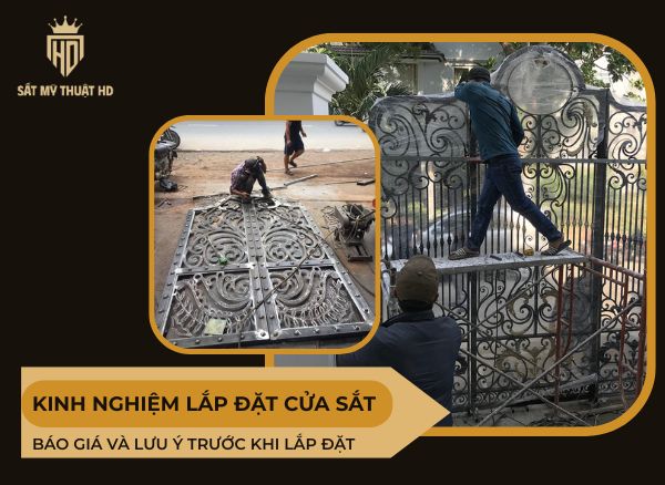 kinh nghiệm lắp đặt cửa sắt