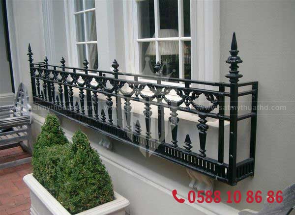 Lan can sắt cổ điển sơn tĩnh điện chống thời tiết