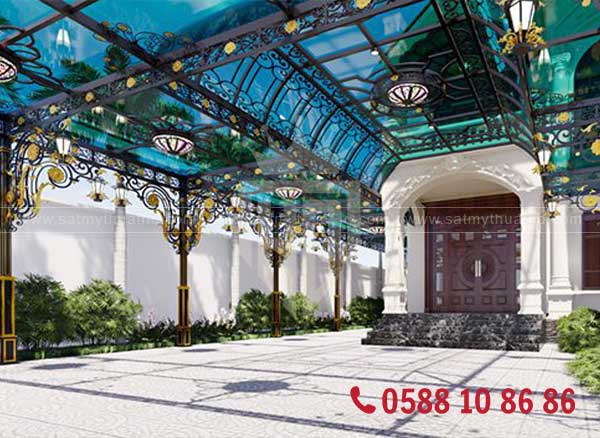 Mái vòm kính nghệ thuật công trình lớn