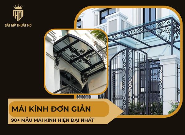 Mái kính đơn giản