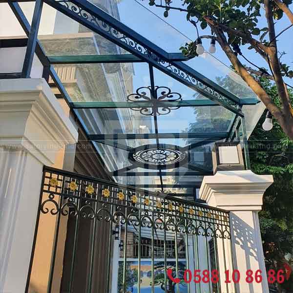 Các kiểu dáng mái kính dán