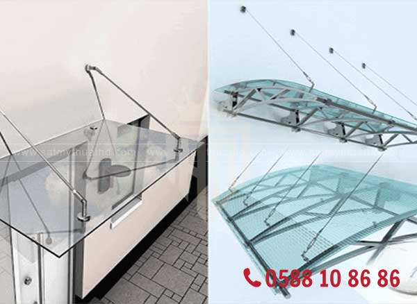 Mái kính cường lực an toàn cho công trình