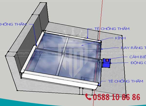 Độ dốc mái kính tiêu chuẩn