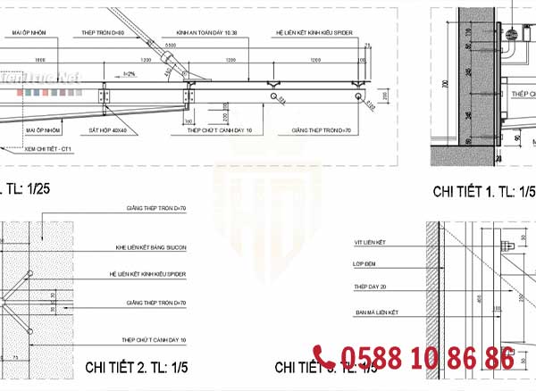 Đội ngũ kỹ sư thiết kế bản vẽ mái kính