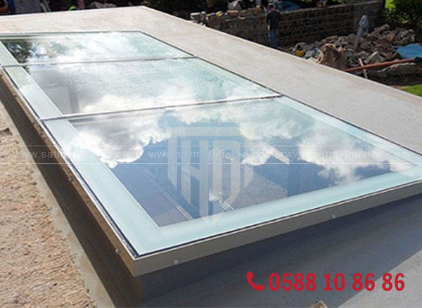 Mái giếng trời kính cường lực