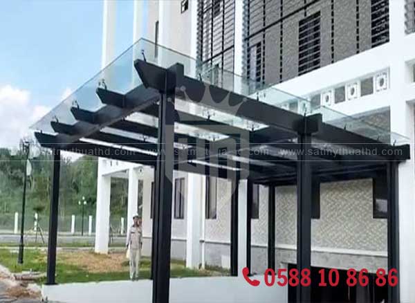 Kết cấu mái kính cường lực hiện đại