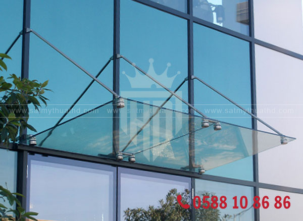 Mái kính cáp treo hiện đại