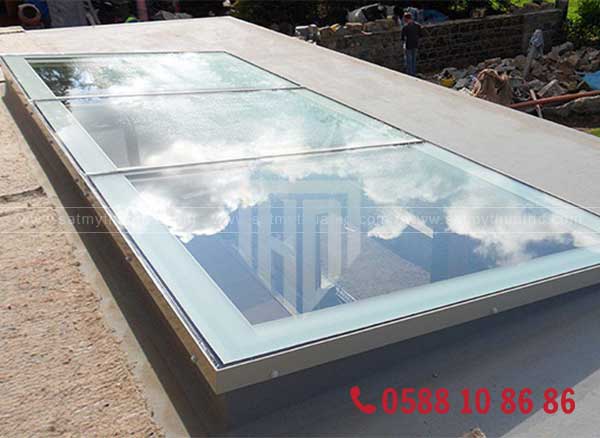 Mái kính cường lực giếng trời