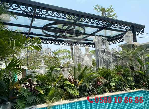 Mái kính khung thép bền vững và an toàn cho công trình