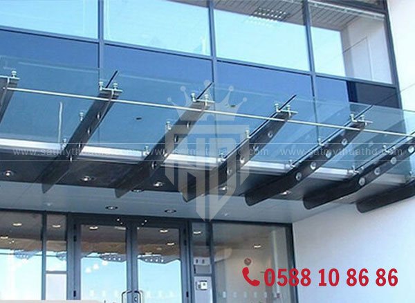 Mái kính khung thép cho sảnh chính trung tâm thương mại