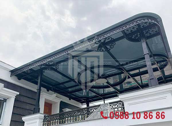 Mái kính sân thượng vinhomes