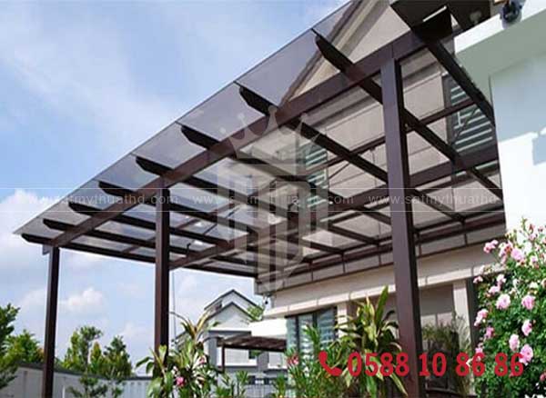 Nhược điểm cần lưu ý khi thi công mái kính