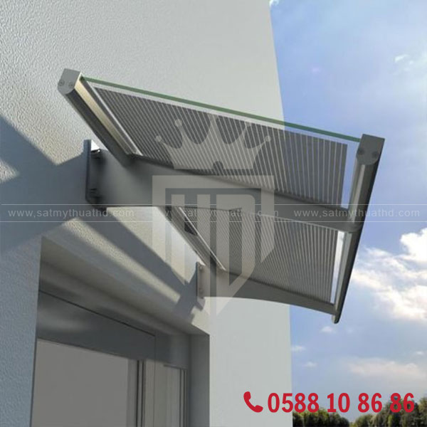 Rèm che mái kính biệt thự hiện đại