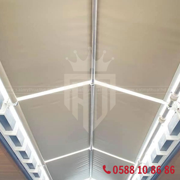 Rèm trần che nắng mái kính dạng phẳng