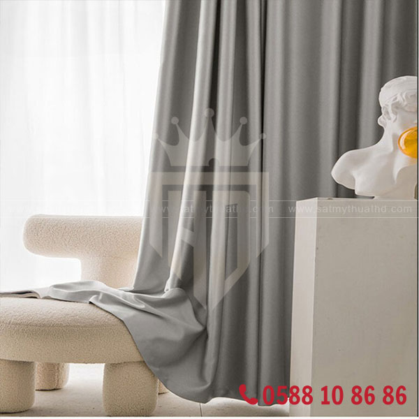 Vải rèm mái kính sợi polister phủ nhựa chống nắng