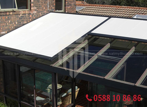 Vật liệu rèm che mái kính chính hãng chất lượng cao