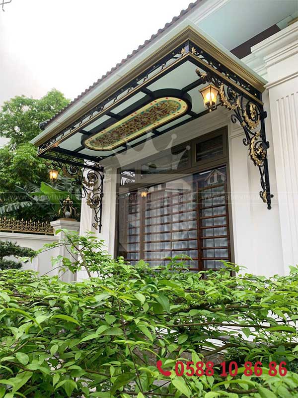 Mái kính cường lưc cho sân sau nhà