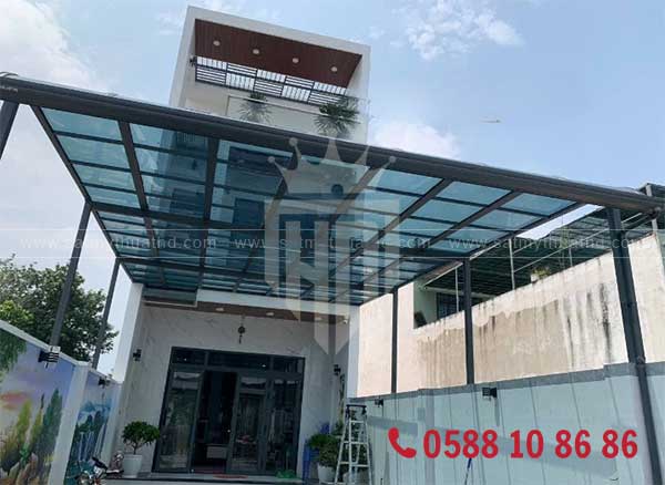 Mái kính giếng trời điều khiển tự động

