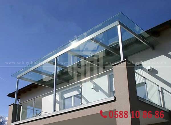 Mái kính sảnh cường lực cho nhà liền kề trong khu đô thị
